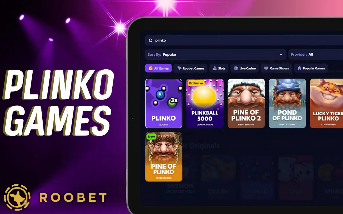 Roobet Available Plinko Games