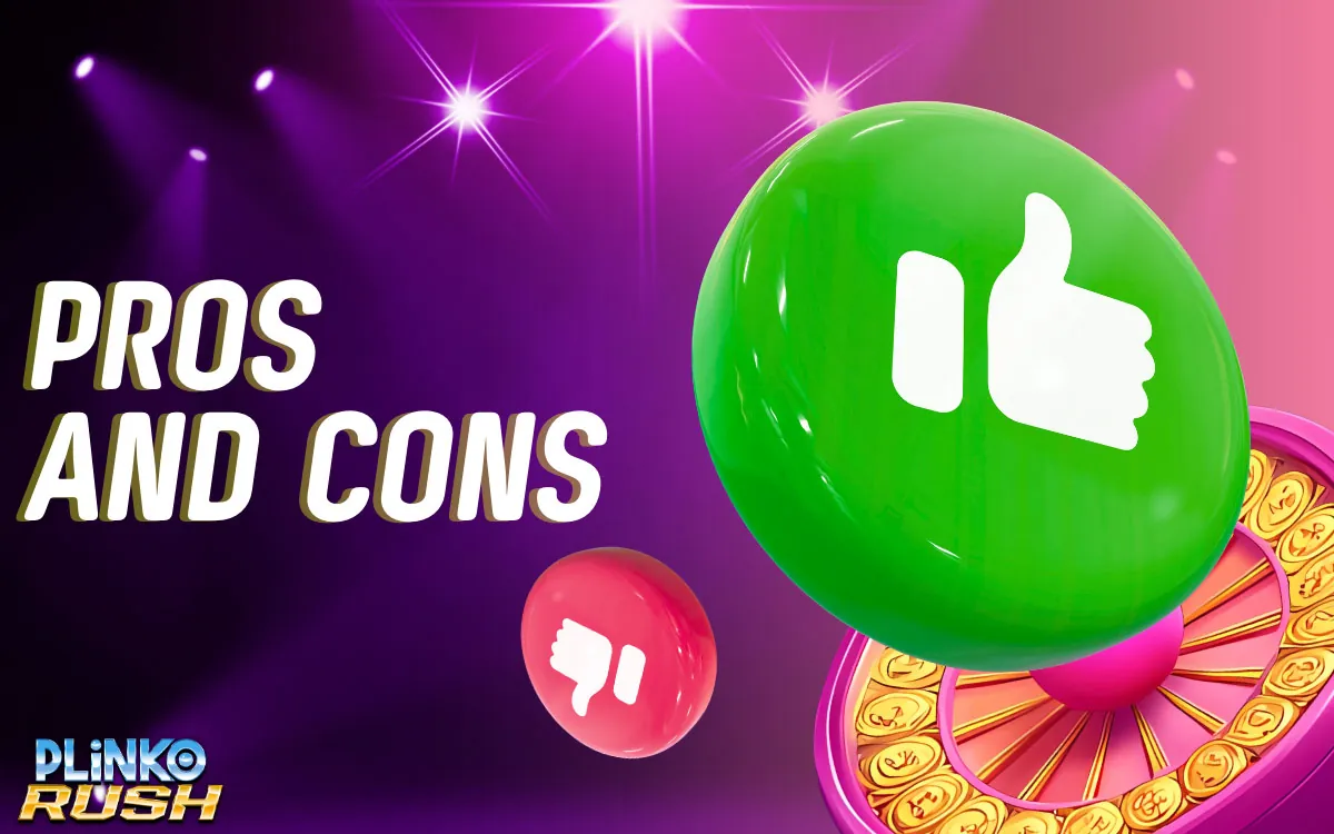 Plinko Rush Pros and Cons