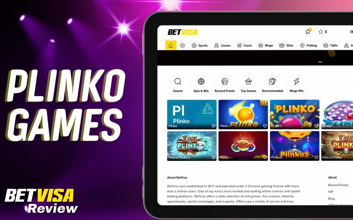 BetVisa Available Plinko Games