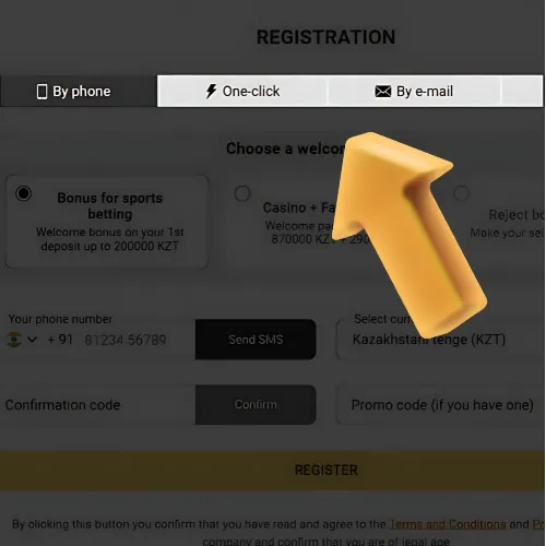 Instruction Choose Your Registration Method
