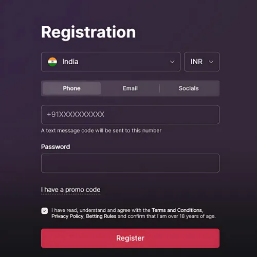 Instruction Create an account