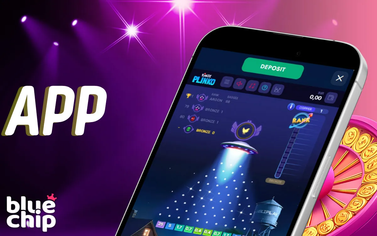 Bluechip App Playing Plinko