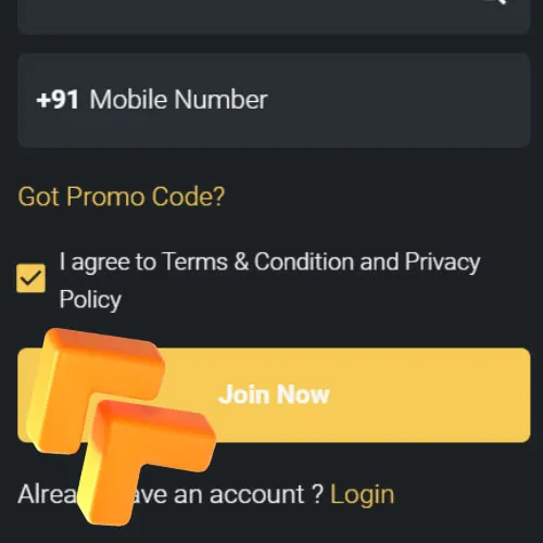 Instruction Agree to Terms and Complete Registration