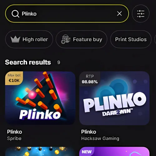 Instruction Find the Plinko Game