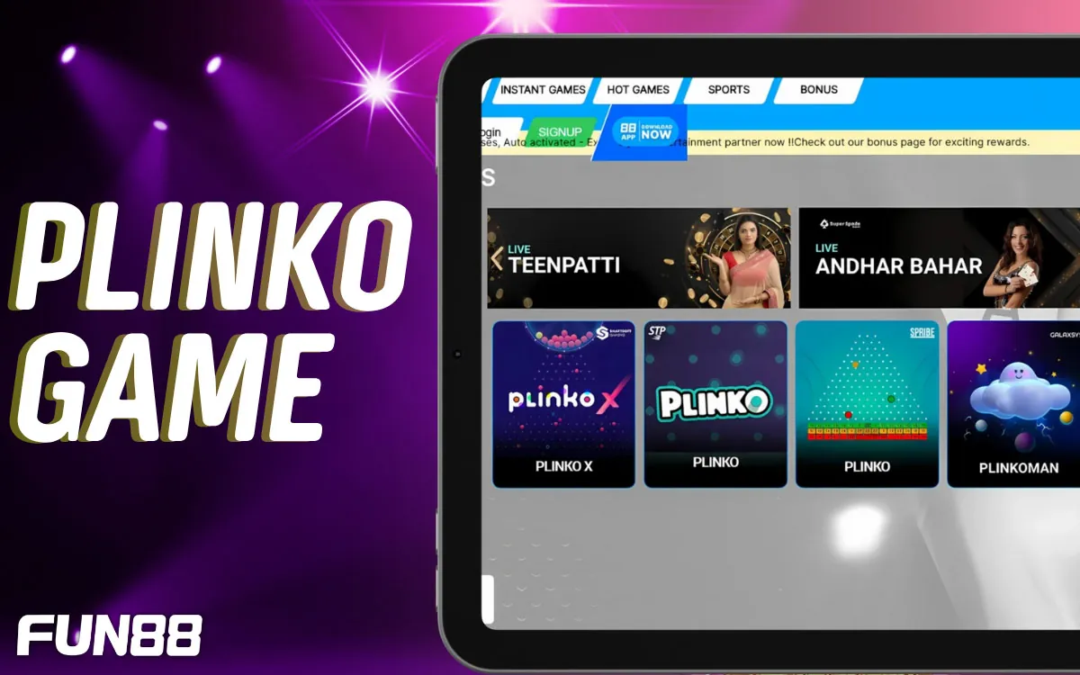 Fun88 Plinko Game Collection