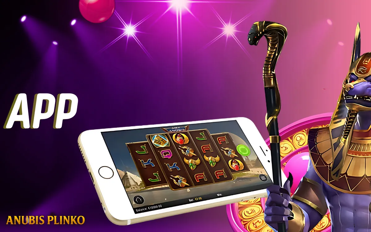 The Anubis Plinko game has its own mobile app