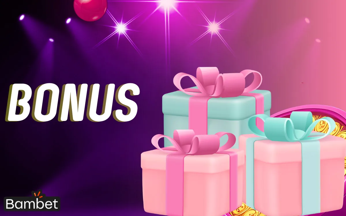 The Bambet website offers bonuses and promotions for Plinko games