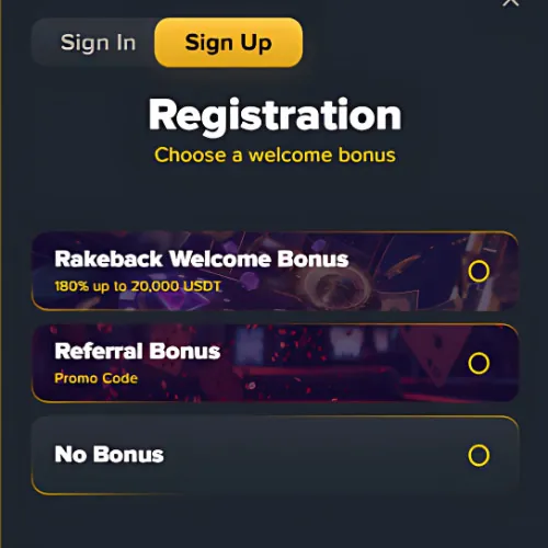 Instruction Create an account