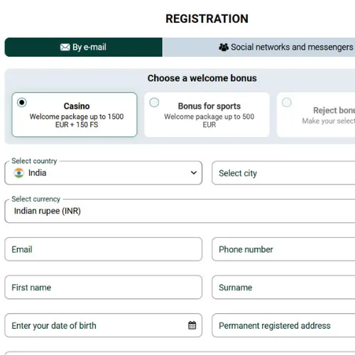 Instruction Create your account