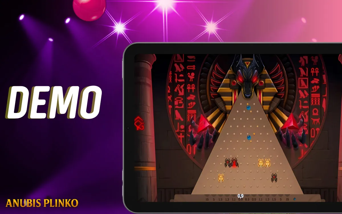 Anubis Plinko can be played for free in demo mode
