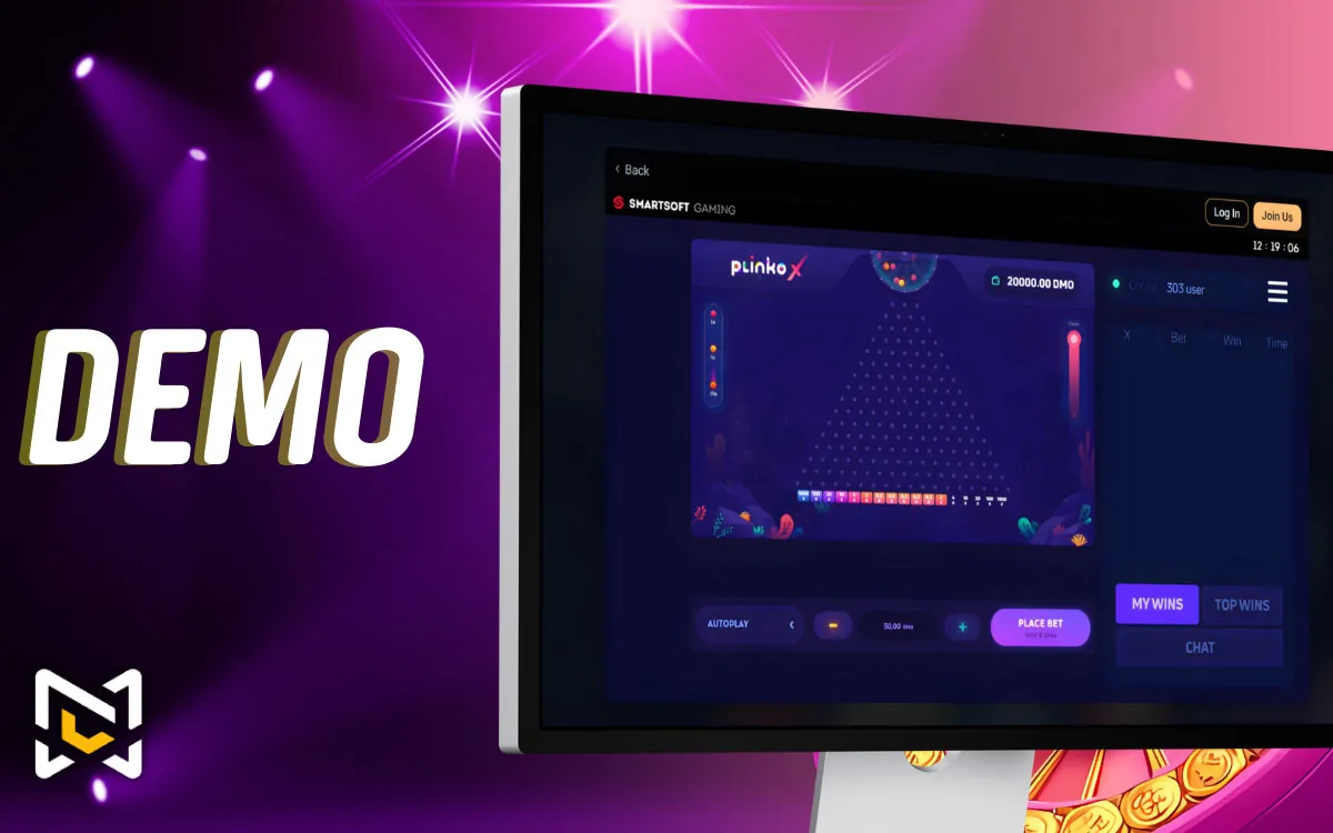 Mega Cricket World Playing Plinko in Free Demo Mode