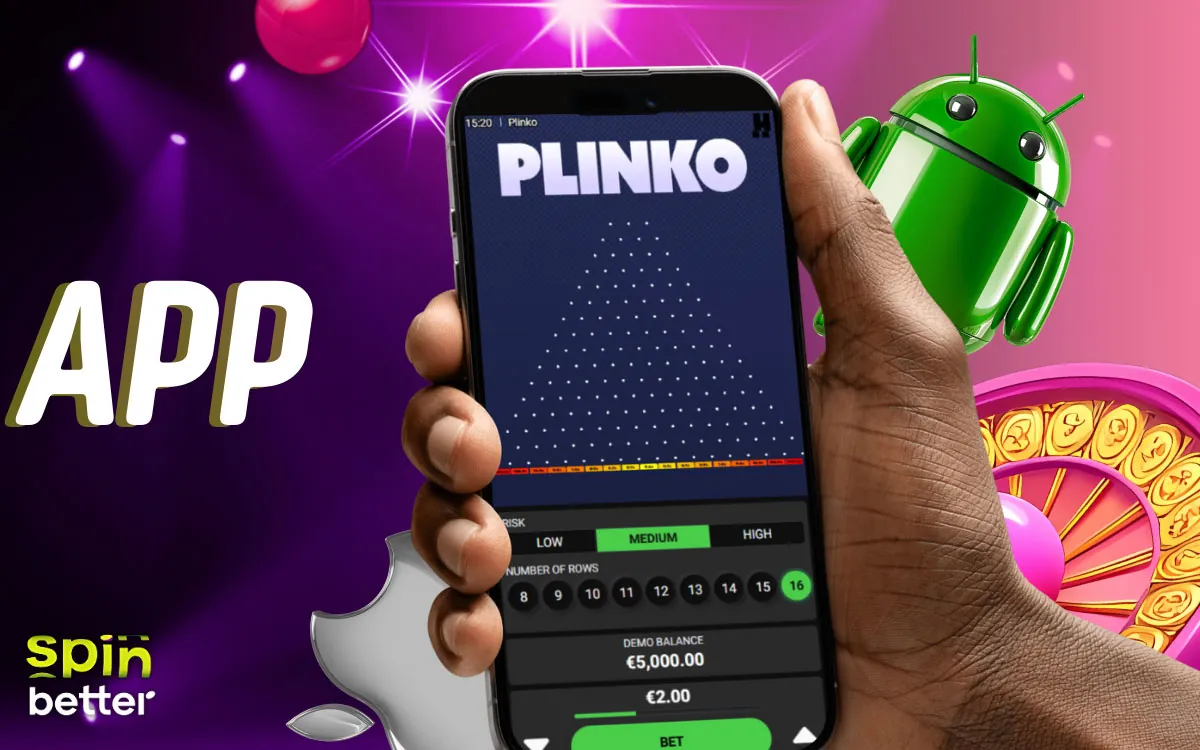 SpinBetter App Playing Plinko