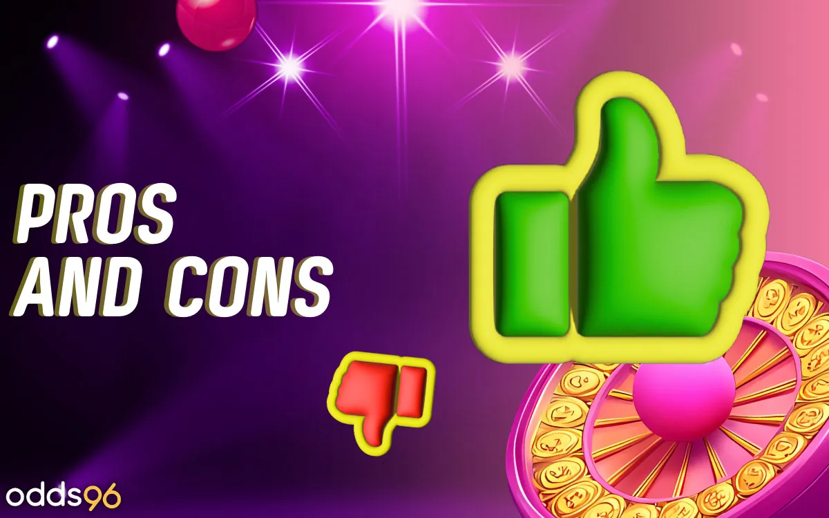 The Odds96 Plinko game site has its pros and cons