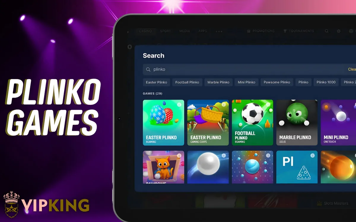 VipKing Plinko Games
