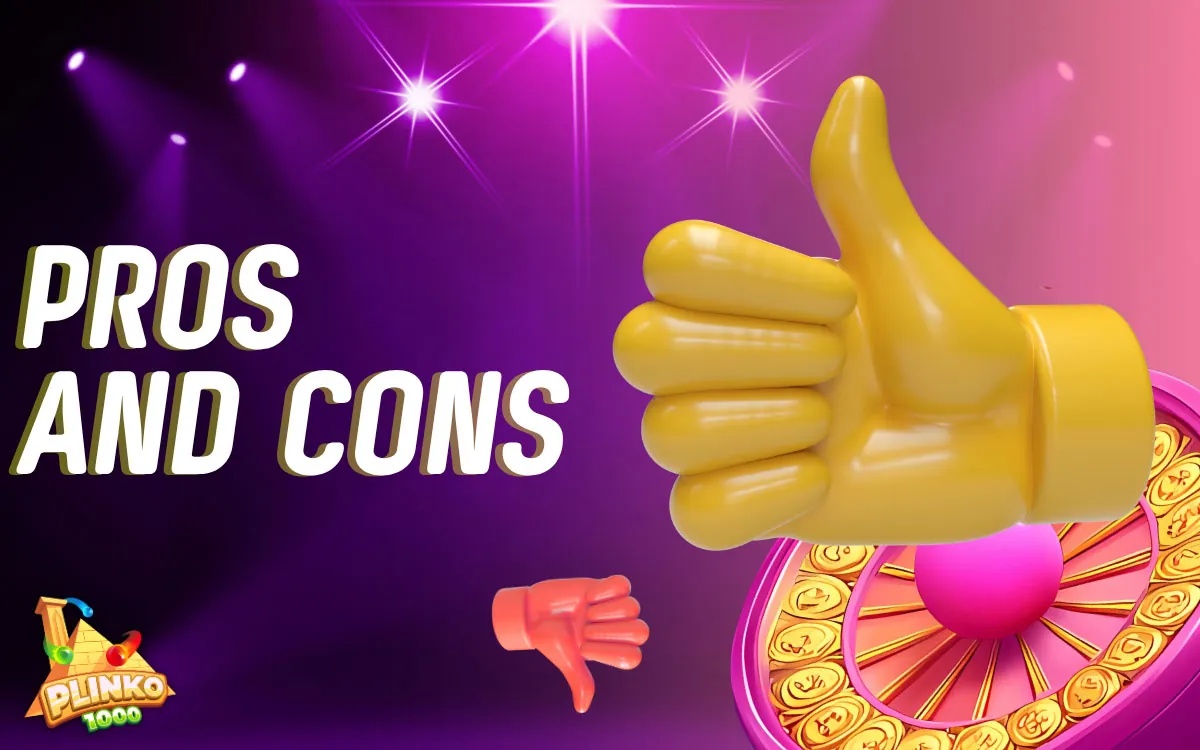 Pros and Cons Plinko 1000